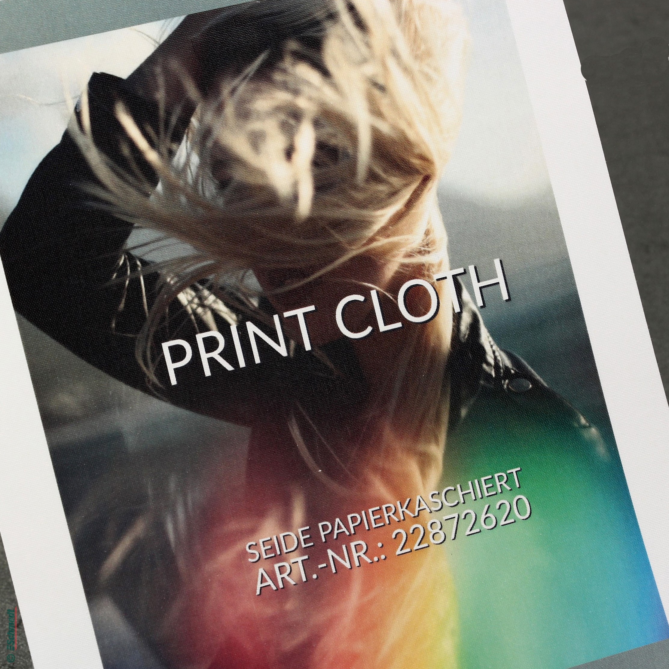 Digital Print Cloth | avec doublée papier - Type style Soie - pour impressions individuelles sur chaque produit avec matériau de couverture:... - image-1
