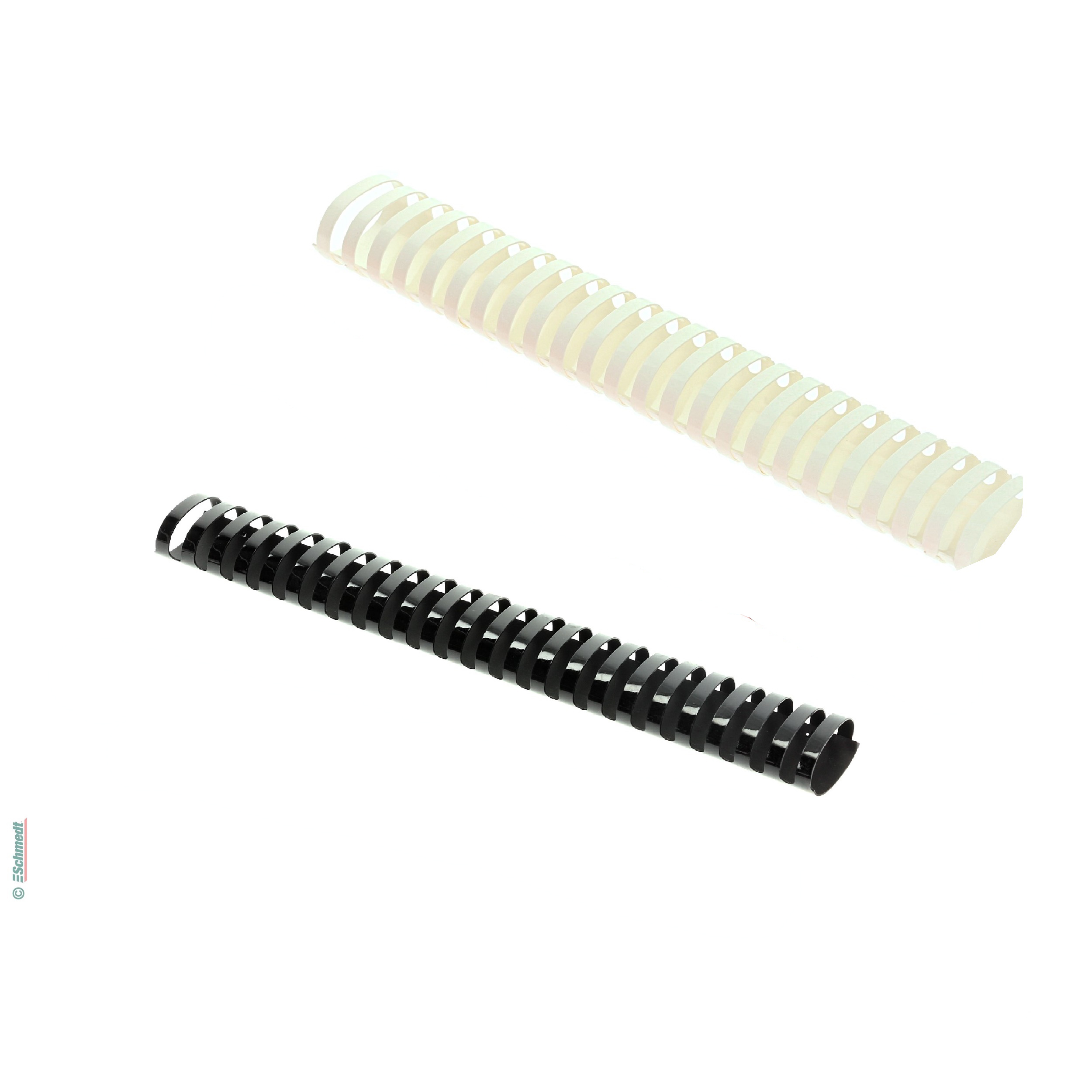 Anneaux plastiques - ovals - Pas US - 21 boucles - pour DIN A4 - pour traiter dans des machine à relier anneaux plastiques...