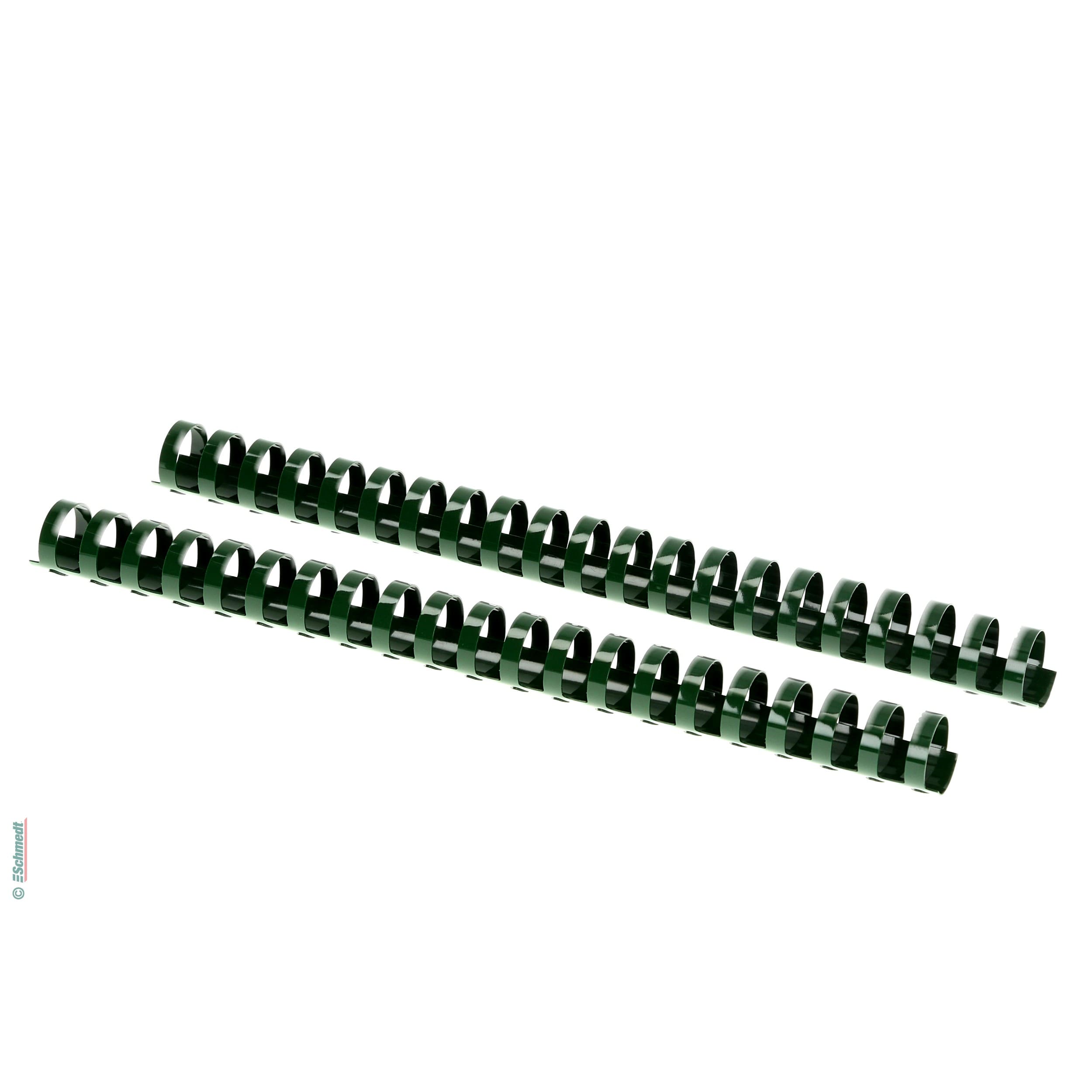 Anneaux plastiques - ronds - colorés  (limité) - Diamètre (en mm) 14 - Couleur vert - » Ø optimale d'anneaux = épaisseur du bloc + 3 mm... - image-1