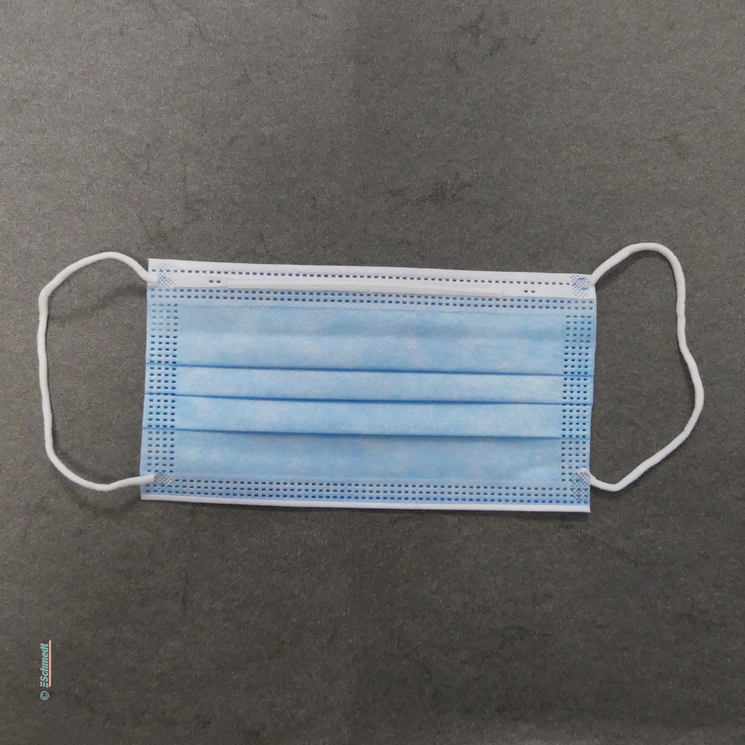 Masque hygiénique jetable, bleu - Type IIR, de 3 couches / boîte de 50 pcs - Application : protège le porteur contre l'inhalation 
de bacté... - image-1