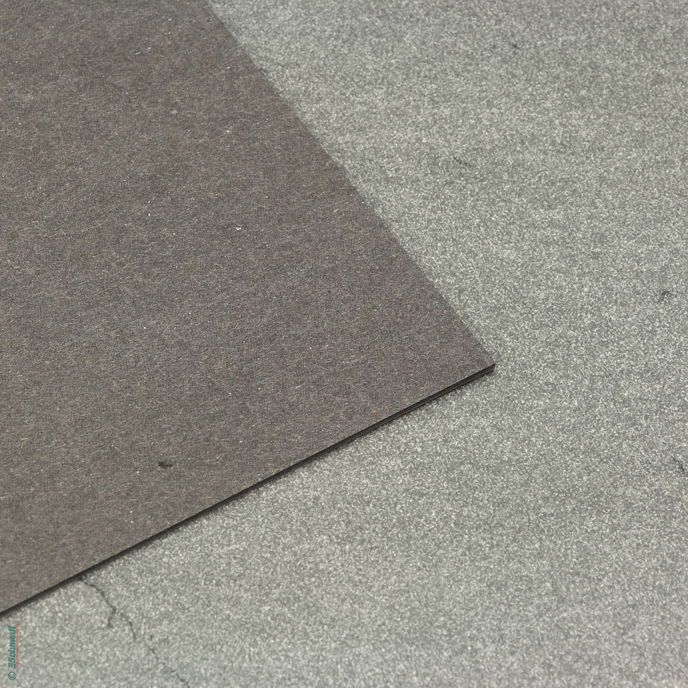 Carton dur - noir-gris / en kilos - Epaisseur: 1,5 mm - Format: 75 x 100 cm - pour la fabrication de classeurs, couvertures de livres, boîte... - image-1