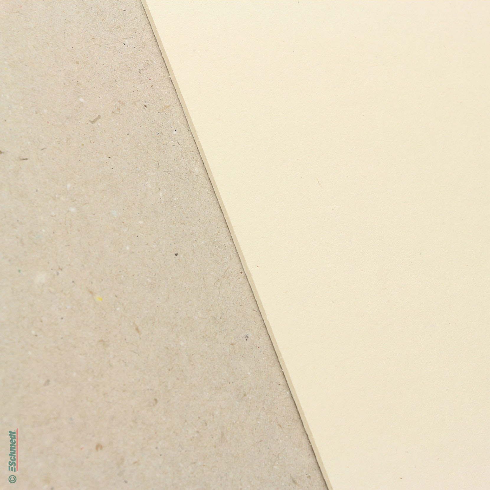 Carton bois finnois - beige / en kilos - Format: 69,5 x 99,5 cm - sens machine - plat et stable, donc très approprié comme sérigraphie et ta... - image-1