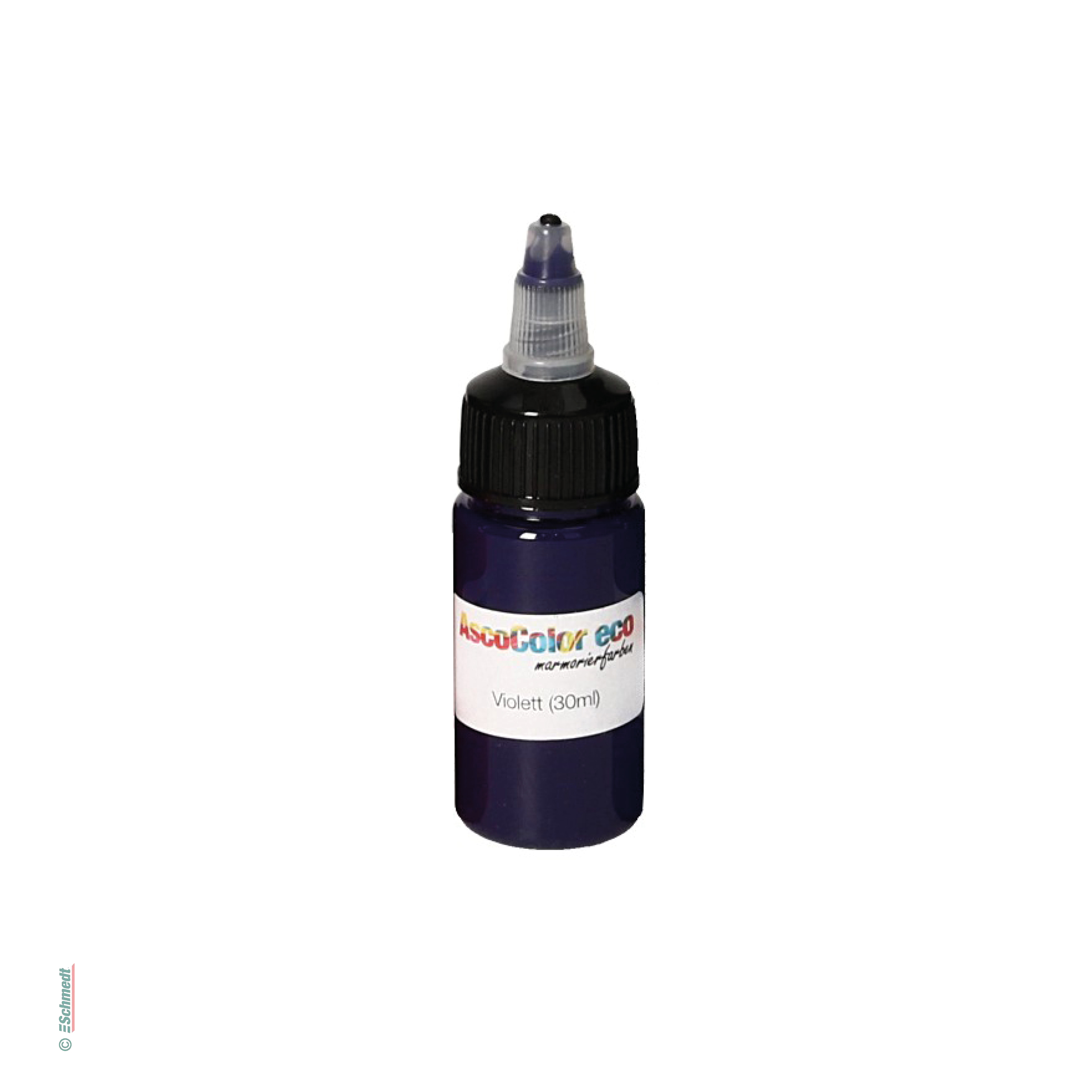 AscoColor eco - peinture à marbrer - Couleur 104 - violet - Contenu Bouteille / 30 ml - pour créér papiers marbrés...